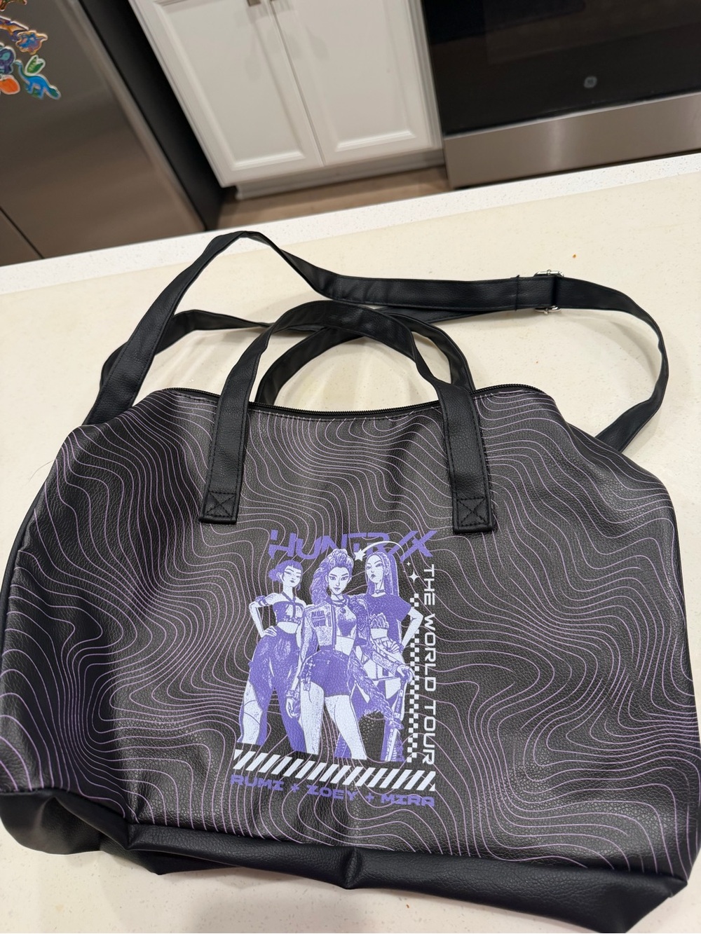 KPop Demon Hunters Officially Licensed Duffle Bag Tote Bag NWT Huntrix Merch